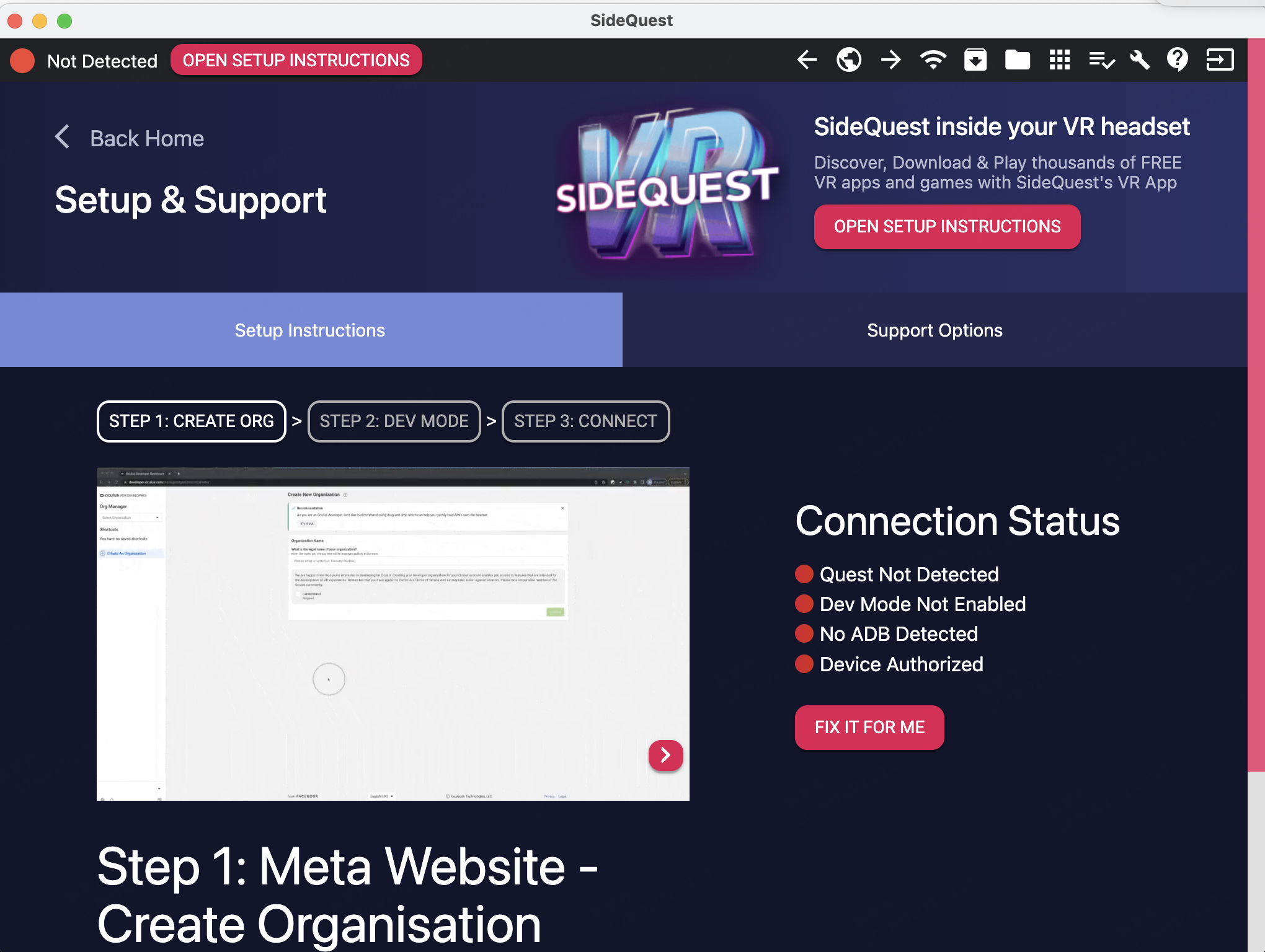 sidequest setup图例